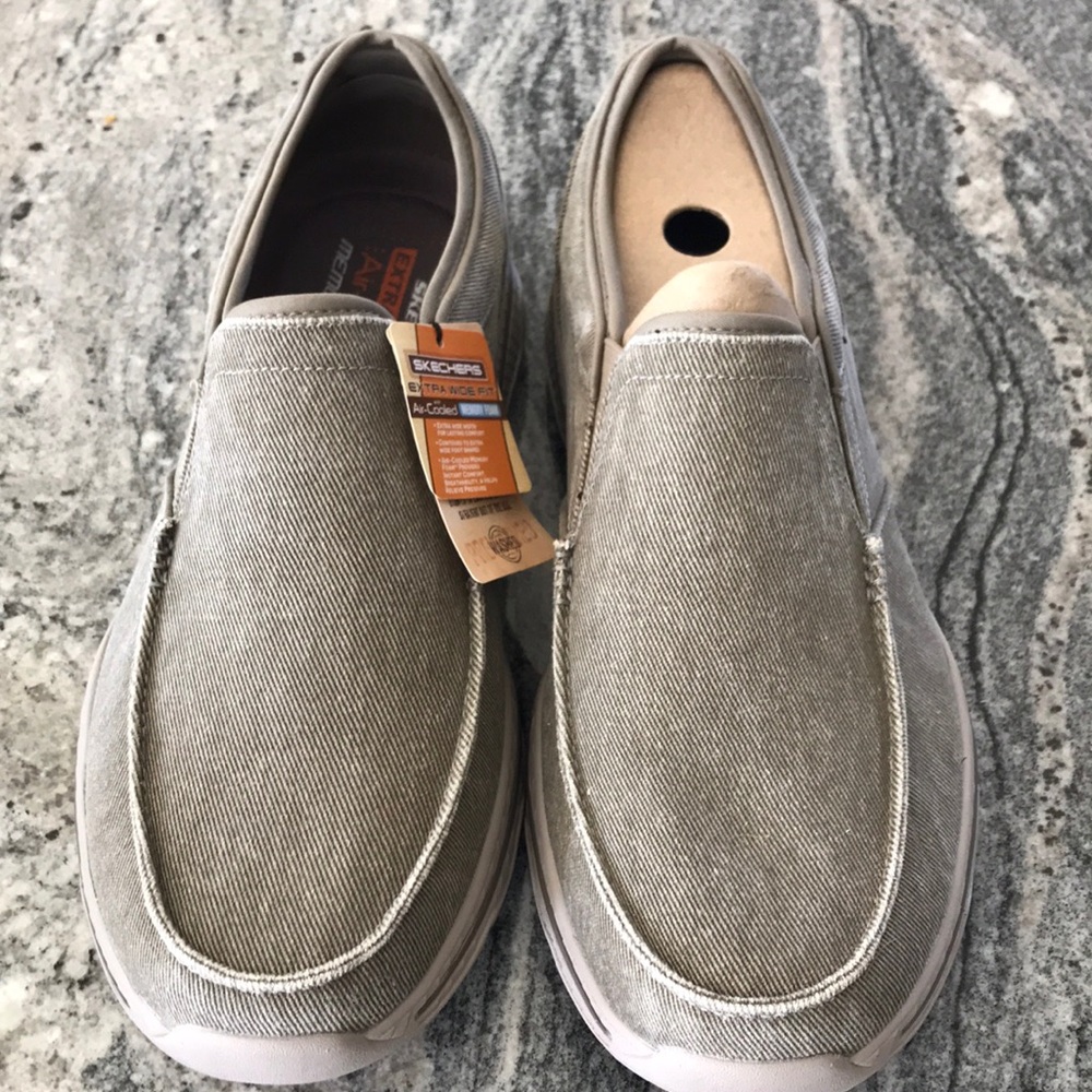 Sketchers New Air Cooled Memory Foam Extra Wide Shoes Mens 13